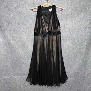 An Original Milly of New‎ York Black Silk Empire Cocktail Dress- Sz 4